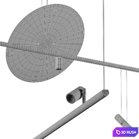 Vibia Circus - Hanging Lamps set 2 3D Model Corona