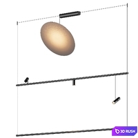 Vibia Circus - Hanging Lamps set 2 3D Model Corona