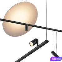 Vibia Circus - Hanging Lamps set 2 3D Model Corona
