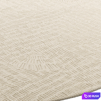 Poliform Trace Round Rug (2 colors) 3D Model Corona