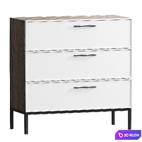 Chest of drawers,Bedside table,TV Nicole 3D Model Corona