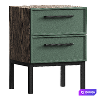 Chest of drawers,Bedside table,TV Nicole 3D Model Corona
