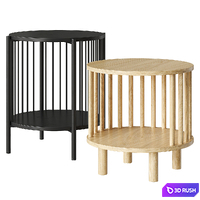Haris Osaka bedside table 3D Model Vray, Corona