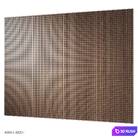 Decorative wood panels 11 3D Model Corona