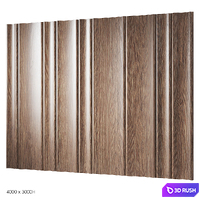 Decorative wood panels 11 3D Model Corona