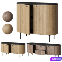 Randy cabinet 3D Model Vray, Corona