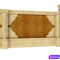 Door fence 3D Model Vray