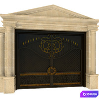 Door fence 3D Model Vray