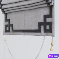 Roman blinds 3D Model Vray