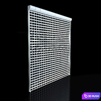 Louvered shutters 3D Model Vray