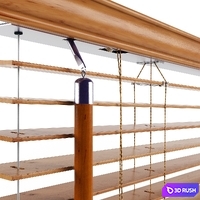 Wooden Blinds 3D Model Vray