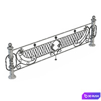 Fencing 3D Model Vray