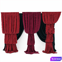 Curtain collection 08 3D Model Vray