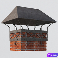 Chimney 3D Model Corona