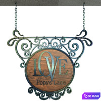 Vintage Signage 002 3D Model