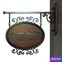 008 Vintage signage 3D Model