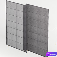Roman blinds 4 3D Model Vray