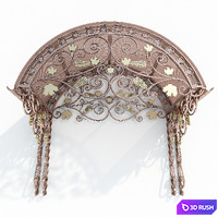 Forged visor № 8 3D Model Vray
