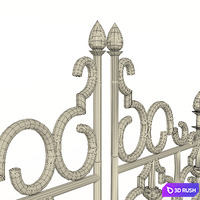 Stone Fence forging. Goal. 3D Model Vray