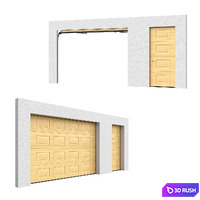 Hormann Sectional doors open / closed 3D Model Vray