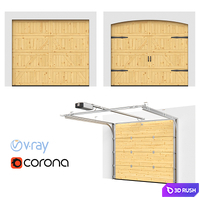 Garzhnye Sectional gates Hormann Motive 405 open / closed 3D Model Vray