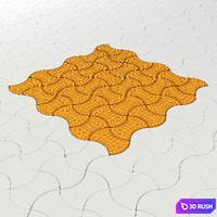 Paving stone 3D Model Vray
