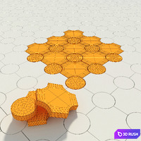 Paving stone 3D Model Vray