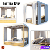 Garden Pottery Barn 3D Model Corona