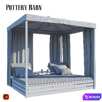 Garden Pottery Barn 3D Model Corona