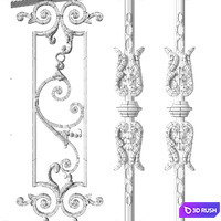 Fencing 3D Model Vray