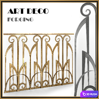 Forged fences Art Deco