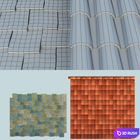 Tile 3D Model Corona