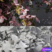 Pergola with flowers 3D Model Vray