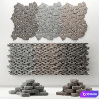 Rock stone collection decorative / A collection of rock for decoration 3D Model Vray