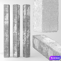 Concrete Column 3D Model Vray