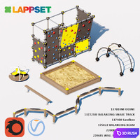 Equipment for children's playground Lappset 3D Model Corona