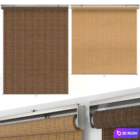 blind bevel curtains 3D Model Vray