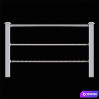 Rope_handrail 3D Model Corona