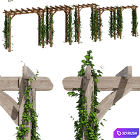 Garden arches one 3D Model Vray, Corona