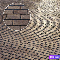 Material of paving slab 01 3D Model Vray