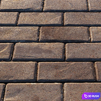 Material of paving slab 01 3D Model Vray