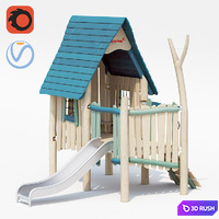 Kompan Robinaia NRO406 THE WIZARDS HIDEAWAY 3D Model Corona