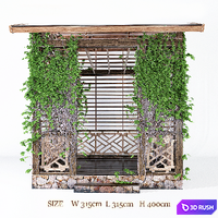 Arbor with ivy in the garden 3D Model Vray, Corona