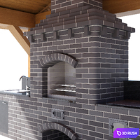 Barbecue 4 3D Model Vray, Corona
