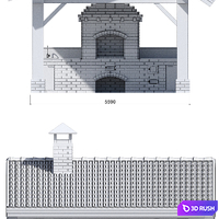 Barbecue 4 3D Model Vray, Corona