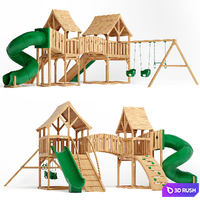 Majestic Double Swing Set 3D Model Corona