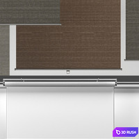Roller blinds IKEA 3D Model Vray