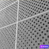 Perforated metal panel N5 3D Model Vray