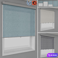 Roller blinds IKEA - TRETUR and window 3D Model Vray, Corona
