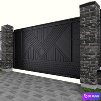 Fence 01 3D Model Vray